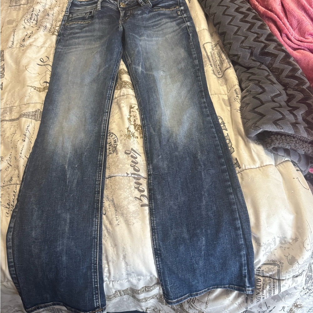 Silver Jeans Dark Blue Flare Women's Jeans